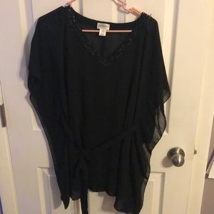 Dressy Black Maternity Top